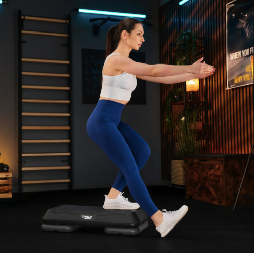 Степ платформа  Trex Sport TX-038PAS 3 рівнева чорна - фото №7